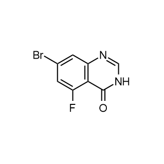 7-溴-5-氟喹唑啉-4(3H)-酮结构式