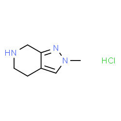 2-Methyl-4,5,6,7-tetrahydro-2H-pyrazolo[3,4-c]pyridine hydrochloride Structure