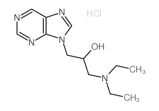 1-diethylamino-3-purin-9-yl-propan-2-ol结构式