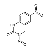 1-Methyl-3-(p-nitrophenyl)-1-nitrosourea Structure