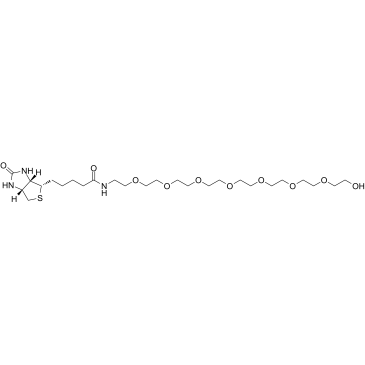 Biotin-PEG8-alcohol结构式