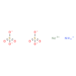 ammonium neodymium(3+) disulphate结构式