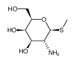 .beta.-D-Galactopyranoside, methyl 2-amino-2-deoxy-1-thio- Structure