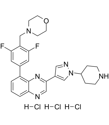 NVP-BSK805 trihydrochloride结构式