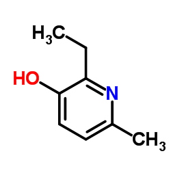 2-乙基-6-甲基-3-羟基吡啶结构式