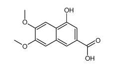 4-Hydroxy-6,7-dimethoxy-2-naphthoic acid Structure