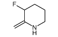 3-fluoro-2-methylidenepiperidine Structure