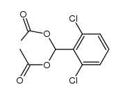 1,1-diacetoxy-1-(2,6-dichlorophenyl)methane Structure