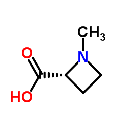 1-甲基-(2R)-2-氮杂环丁烷羧酸结构式
