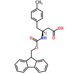 Fmoc-(S)-3-氨基-4-(4-甲基苯基)-丁酸结构式