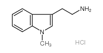 (3-(2-氨基乙基)-1-甲基吲哚)双盐酸盐结构式