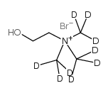 Ethanaminium,2-hydroxy-N,N,N-tri(methyl-d3)-, bromide (9CI) Structure