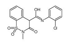 N-(2-Chlorophenyl)-2-methyl-3-oxo-3,4-dihydro-2H-1,2-benzothiazin e-4-carboxamide 1,1-dioxide Structure