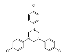 1,3,5-tris(4-chlorophenyl)-1,3,5-triazinane结构式