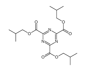 tris(2-methylpropyl) 1,3,5-triazine-2,4,6-tricarboxylate结构式