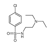 4-chloro-N-[2-(diethylamino)ethyl]benzenesulfonamide结构式