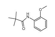 N-(pivaloyl)ortho-anisidine结构式