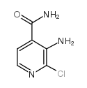 3-氨基-2-氯-4-吡啶碳酰胺结构式