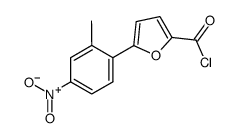 5-(2-甲基-4-硝基苯)呋喃-2-甲酰氯结构式