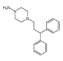 4-(3,3-Diphenylpropyl)piperazin-1-amine Structure