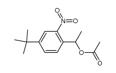 1-(4-tert-butyl-2-nitrophenyl)ethyl acetate结构式