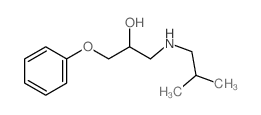 1-(2-methylpropylamino)-3-phenoxy-propan-2-ol Structure