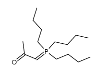 (Acetylmethylen)tri(n-butyl)phosphoran结构式