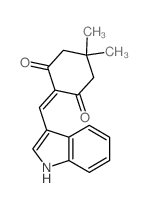1,3-Cyclohexanedione,2-(1H-indol-3-ylmethylene)-5,5-dimethyl- Structure
