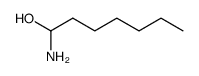 1-amino-heptan-1-ol Structure
