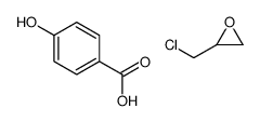 2-(chloromethyl)oxirane,4-hydroxybenzoic acid Structure