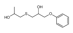 β-Hydroxypropyl-β-hydroxy-γ-phenoxypropylsulfid Structure