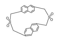 2,13-Dithia[3,3](2,6)naphthalinophan-S,S,S',S'-tetraoxid结构式