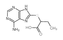 2-[(6-氨基-9h-嘌呤-8-基)硫代]丁酸结构式