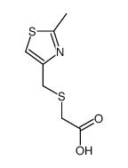 2-[(2-methyl-1,3-thiazol-4-yl)methylsulfanyl]acetic acid Structure