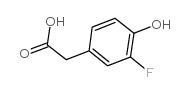 3-氟-4-羟基苯乙酸结构式