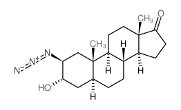 Androstan-17-one,2-azido-3-hydroxy-, (2b,3a,5a)- (9CI) Structure