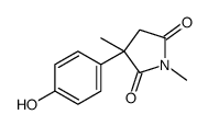 3-(4-hydroxyphenyl)-1,3-dimethylpyrrolidine-2,5-dione结构式