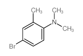 4-溴-2,N,N-三甲基苯胺结构式