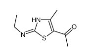 1-[2-(ethylamino)-4-methyl-1,3-thiazol-5-yl]ethanone结构式
