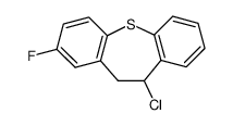 10-chloro-2-fluoro-10,11-dihydro-dibenzo[b,f]thiepine structure
