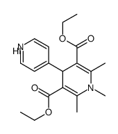 diethyl 1,2,6-trimethyl-4-pyridin-4-yl-1,4-dihydropyridin-1-ium-3,5-dicarboxylate,iodide Structure