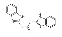 Carbonotrithioic acid,bis(1H-benzimidazol-2-yl) ester (9CI) Structure