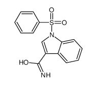 1-(苯基磺酰基)-1H-吲哚-3-羧酰胺结构式