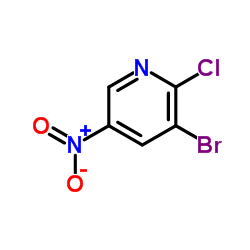 3-Bromo-2-chloro-5-nitropyridine Structure