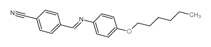 4'-CYANOBENZYLIDENE-4-N-HEXYLOXYANILINE Structure