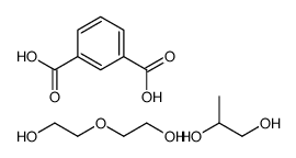 benzene-1,3-dicarboxylic acid,2-(2-hydroxyethoxy)ethanol,propane-1,2-diol结构式