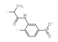 2-Chloro-N-(2-chloro-5-nitrophenyl)propanamide structure