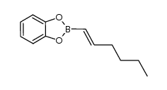 2-(hex-1-en-1-yl)benzo[d][1,3,2]dioxaborole结构式
