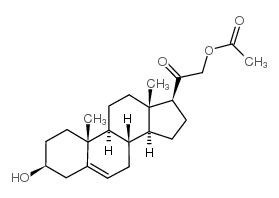 21-乙酰氧基孕烯醇酮结构式