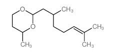 1,3-Dioxane,2-(2,6-dimethyl-5-hepten-1-yl)-4-methyl-结构式